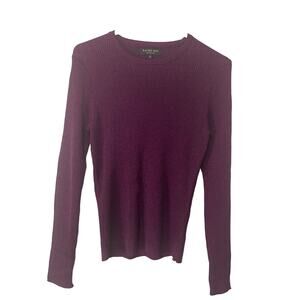 NWT Rachel Roy Purple Sparkly Ribbed Sweater Women’s Large